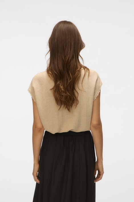Vero Moda vmvips ss ava v-neck top jrs ga